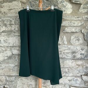 H&M Dark Green Midi Skirt